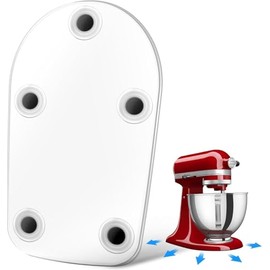 ZHYEEDAA Mixer Slider Mat for Kitchenaid Stand Mixer 4.5-5 QT Stand Mixer Clear Acrylic Sliding Tray Compatible with Kitchenaid Classic 4.5 QT/Artisan 5 Qt Mixer Kitchen Appliances Accessories