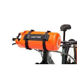 aeroe 8L Heavy Duty Dry Bag Orange 2-Pack | 100% Waterproof IP65 | Stable Secure Attachment – Fits Spider Rear Rack, Front Rack, or Handlebar Cradle – Welded TPU