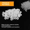 Lyeteung 100 PCS M4 Metric Thread Hexagon Fastener, Nylon Hex