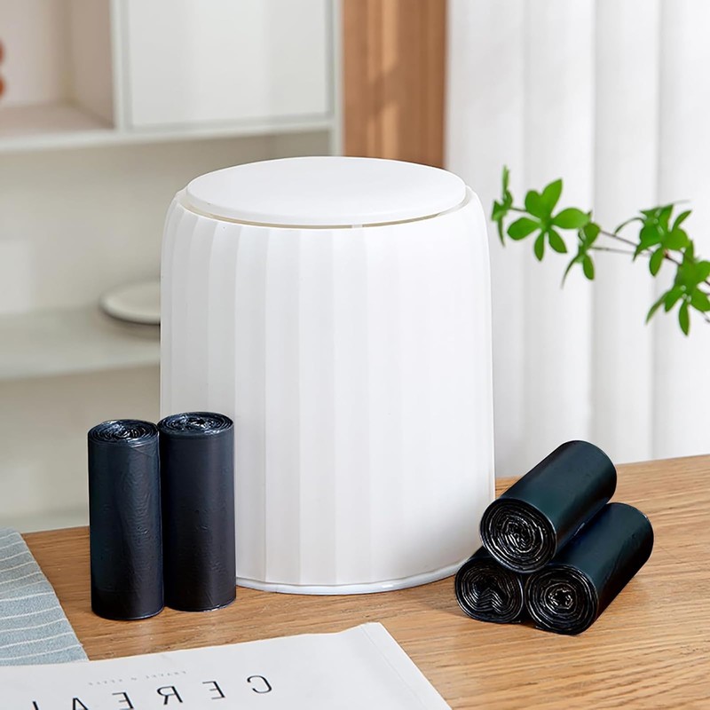 10L Small Bin Bags, 150 Counts Bin Liners Small Pedal