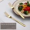 Evanda Gold Dinner Forks Set of 12 Pieces, 17.8cm Titanium