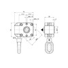 DIWARO.® Worm Gear for Awnings, 7:1 Reduction, Blank, 13 mm