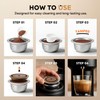Stainless Steel Reusable Coffee Pods 2.7oz/80ml Refillable Coffee Capsules Compatible