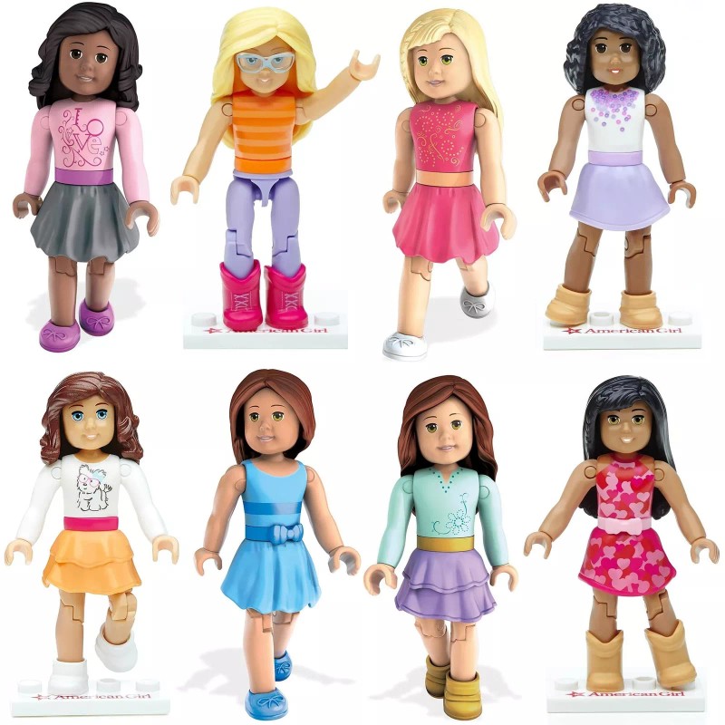 Mattel Mega Bloks American Girl Doll 8 pack Series 1