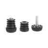 uxcell Leveling Feet 1" 25mm OD Round Insert Furniture Adjustable