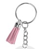 30Set DIY HandPainted Acrylic Keychain Blanks Circles Keychain Tassel Set