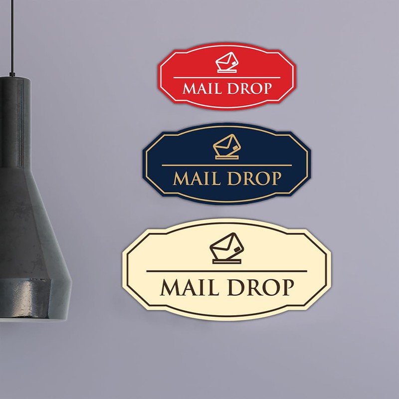 Signs ByLITA Victorian Mail Drop Durable Plastic | Easy Installation