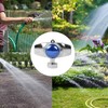 Hourleey 360 Degree Metal Spot Sprinkler, 2 Pack Circle Pattern