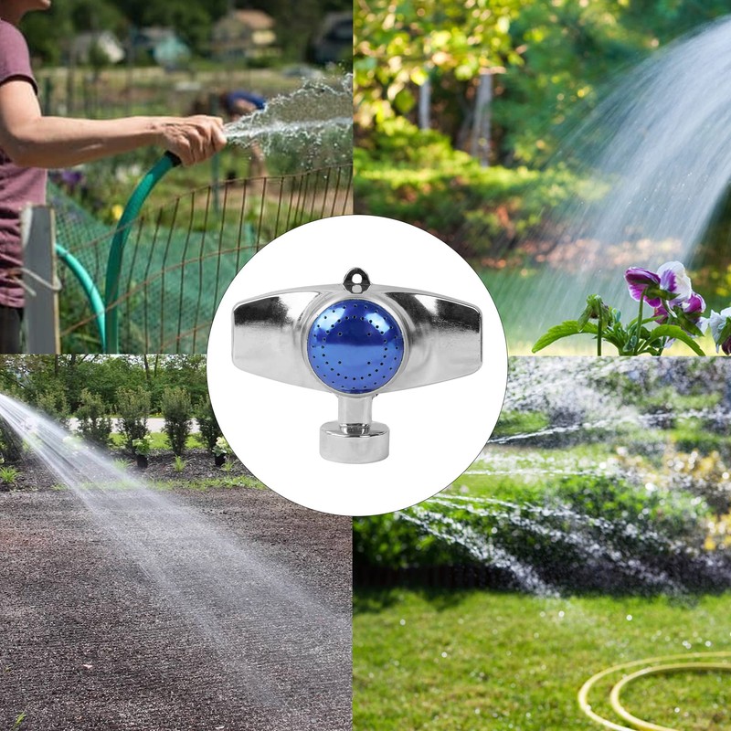 Hourleey 360 Degree Metal Spot Sprinkler, 2 Pack Circle Pattern