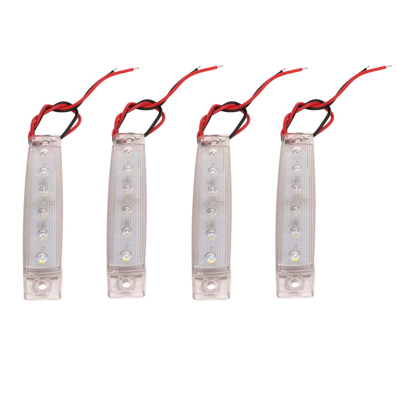 4PCS Side Marker Light PC LED Bright Light Waterproof Rust