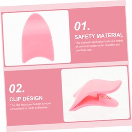 Housoutil Eyelash Applicator Tools False Eyelashes Applicator Tweezers Set 4pcs Safe Plastic Time-saving Makeup