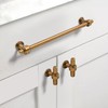 Asidrama 10 Pack 10 Inch(254mm) Antique Brass Kitchen Cabinet Handles,