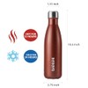 BJPKPK Botella de agua de acero inoxidable -17 oz -Doble