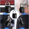 MOXYOY G0018 Combination Padlock 4 Digit Locker for Gym, Black