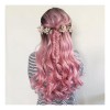 generic A Peluca Moderna De Cabello Natural, Color Rosa