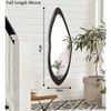 AAZZKANG Irregular Wall Mirror Full Length Large with Wood Framed