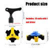 Golf Spikes Set, Golf Shoe Spikes Replacements with 1 Black