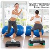 Fitvids 18" Workout Aerobic Stepper Step Platform with 2 Risers,