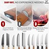 WINCIAL Rolling Knife Sharpener – Professional 15° Angle Manual Sharpener