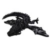 FlexiMech Zombie War Dragon 3D Printed Onyx Black Reptile Articulated
