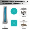 DIODUODA Patio Umbrella Cover Waterproof Umbrella Covers with Zipper Parasol