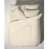 Plain Dyed Cotton Percal Cream 200TC Flat Sheet 210 x