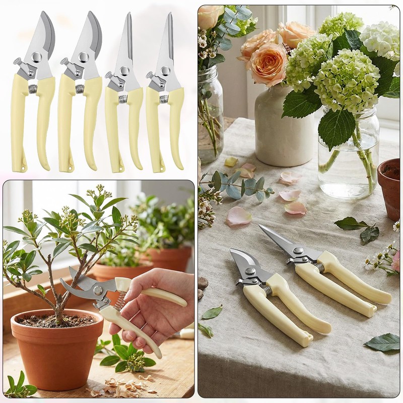 12 Pcs Garden Shears Pruning Garden Clippers Bulk Bypass Pruner