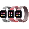 QHBAMD 3 Pack Adjustable Nylon Watch Bands, Compatible with Gabb/Gizmo/SyncUP