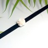 Pearl Rose Flower Choker Necklace Velvet Heart Camellia Necklace Faux