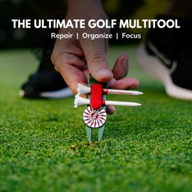 The Byrd Divot Clyp Golf Multitool - Divot Tool & Clip | Organizes Your Tees, Ball Marker & Divot Tool All in One | Essential Golf Gear for Focused Rounds | Golf Accessories for Men (Black)