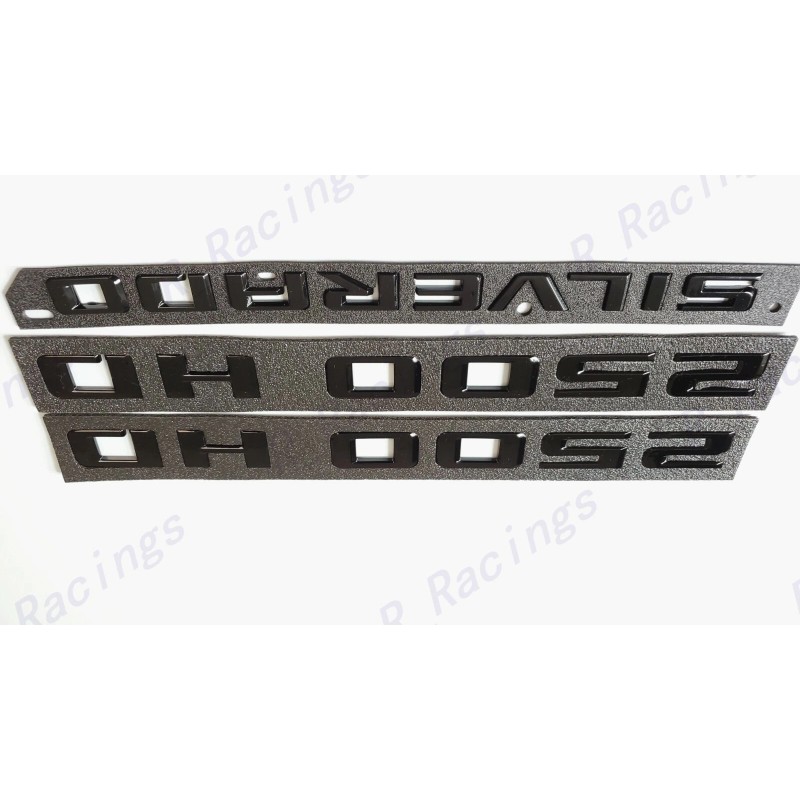 GM Auto Gloss Black Doors 2500HD Tailgate Silverado LT Emblems