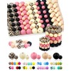 100PCS FIVEIZERO Silicone Beads, 9mm & 15mm Silicone Beads for