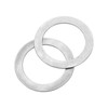sourcing map 60Pcs 304 Stainless Steel Flat Washers, M15x21x0.3mm Ultra