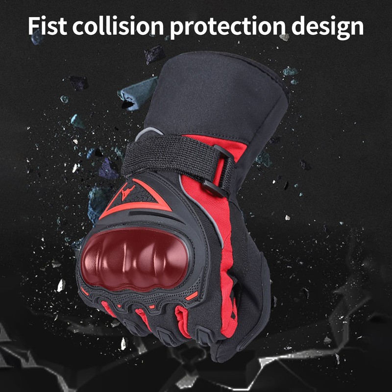 Winter Motorcycle Gloves Waterproof Cold Weather Motorcycle Gloves Warm Riding