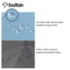 SoulRain 16 Ribs 48" Stick Umbrella Auto Open Solid Color