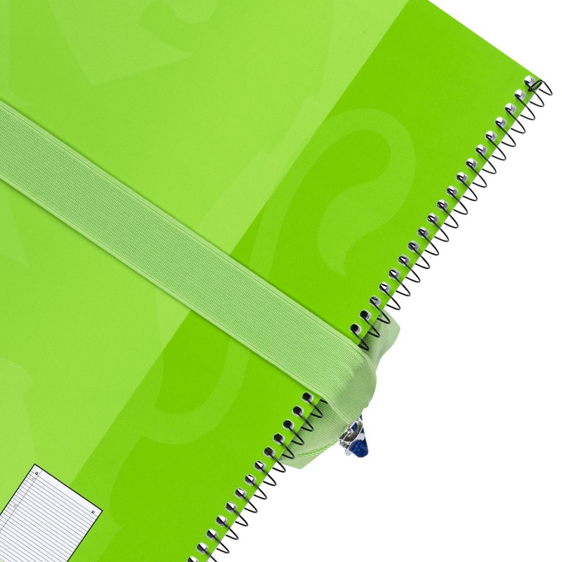 Oxford Girls Boys Rectangle Pencil Case Large Durable Light Green