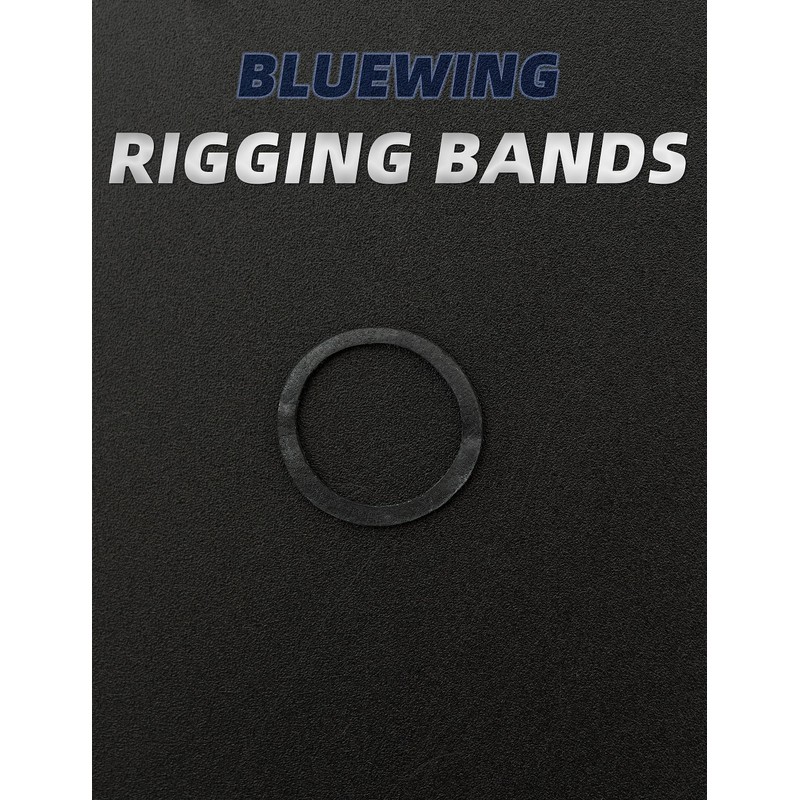 BLUEWING Tactical Rubber Bands Black 50g Bait Rigging for Fishing,