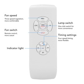 Ceiling Fan Remote Control Kit, Universal Wireless Controller with Timing Function