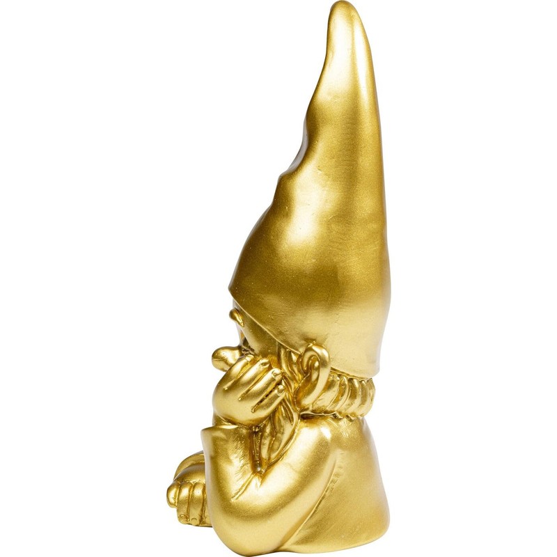 Kare Designer Decorative Figurine Gnome Gold, Decorative Object, Decoration for