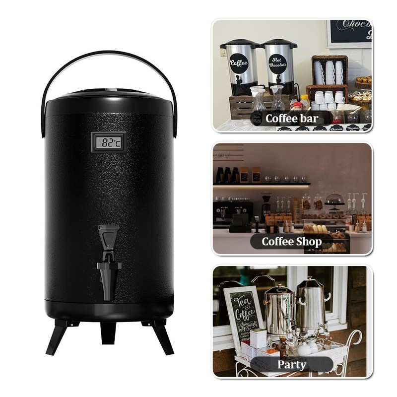 hzexun Insulated 3.2 Gallon Hot & Cold Drink Dispenser, Thermal