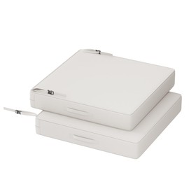 RACE LEAF Patio Chair Cushions 24x24x4 Inch 2-Pack, Beige Waterproof Outdoor Seat Cushions with High-Resilience Foam, Non-Slip Straps & Hidden Zipper