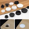 Suiwotin 30PCS 10mm (3/8") White Hole Plugs Plastic Flush Type