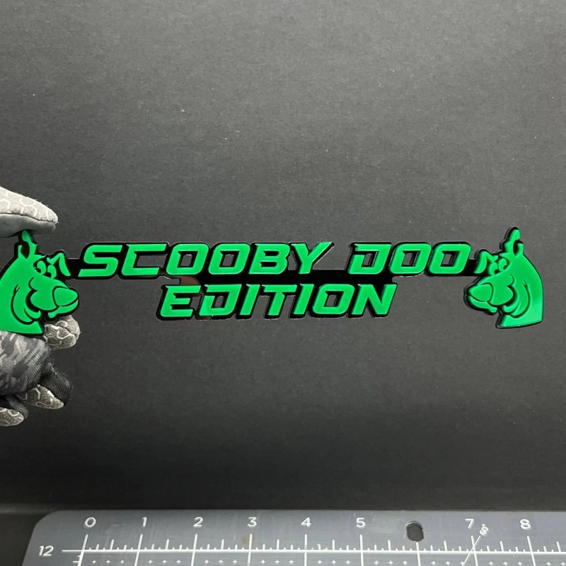 Emblem Badge Scooby Doo Edition Emblem – 3D Multicolor Acrylic