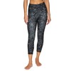RBX Active Printed Black Capri Legging for Women Squat Proof