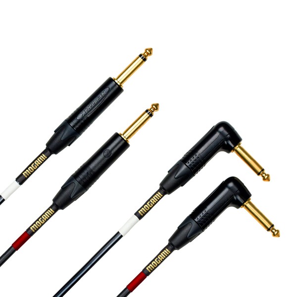 Mogami Gold Key S-20R Unbalanced Stereo Keyboard Instrument Cable, 1/4"