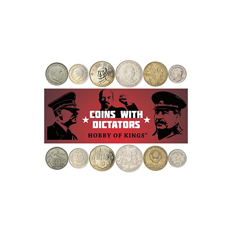 6 Coins Collection | Dictators | Lenin | Pahlavi |
