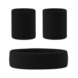 Hanerdun Sports Headband, Men's / Women's, Sweatbands, Forehead, Cotton Terry Headband, For Running, Biking, Jogging, Tennis and Football