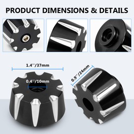 BAKAFOH Aluminum Bar End Caps Handlebar End Weights for Can Am Spyder F3 RT ST 2015-2023,RT-L 2012-2023 Hand Grip End Caps Accessories