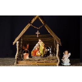 MaMeMi Copper Pot / Copper Kettle / Decorative Kettle / Fire Pot for Campfire [Approx. 2 x 3 cm] Nativity Scene Accessories for Nativity Scenes