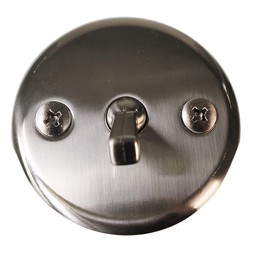 Westbrass R92-07 3-1/8" Trip Lever Tub Trim Set with 2-Hole Overflow Faceplate, Satin Nickel